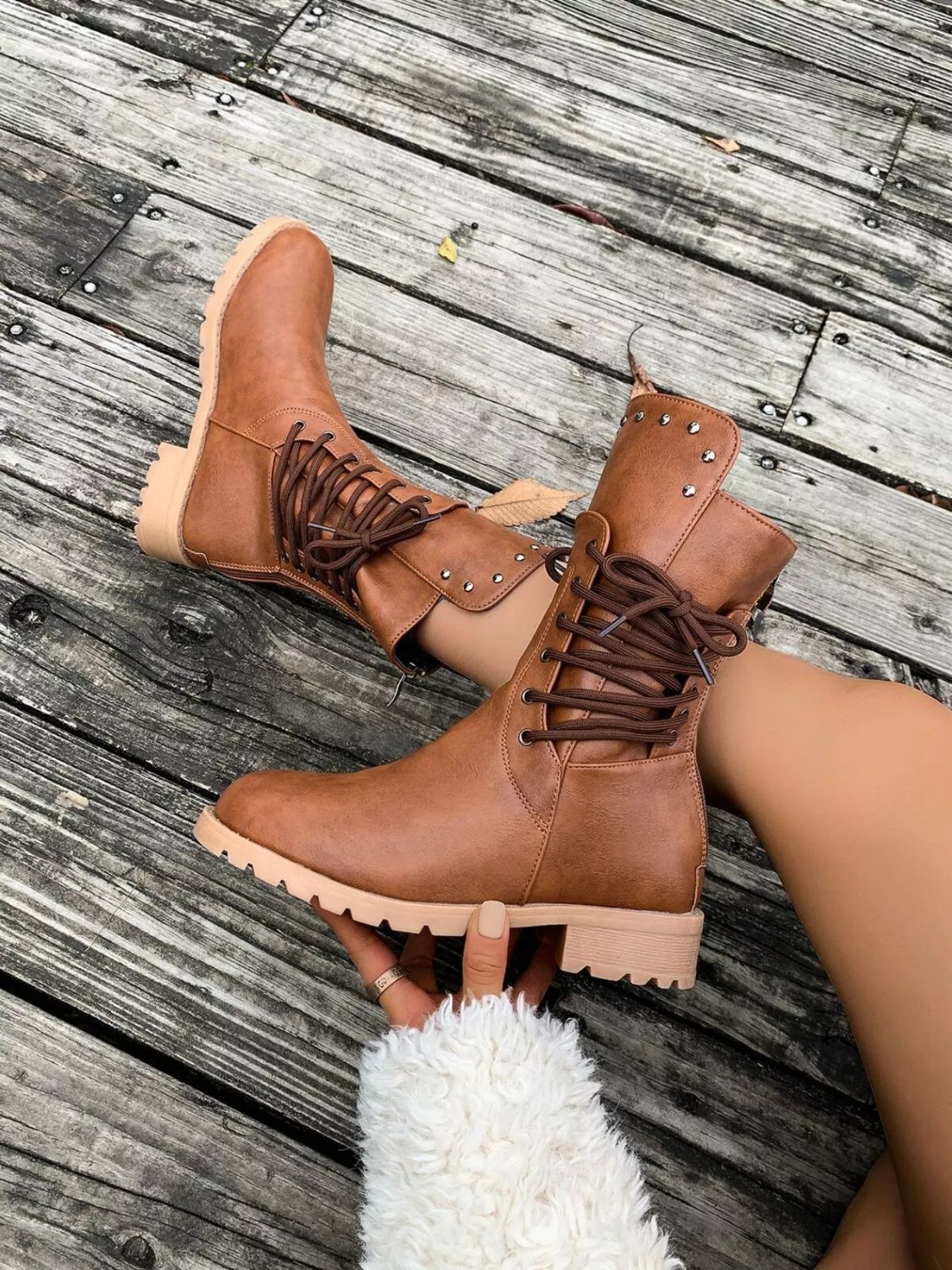 Dama Washington Saskia women's lace-up mid-calf boots - view 4