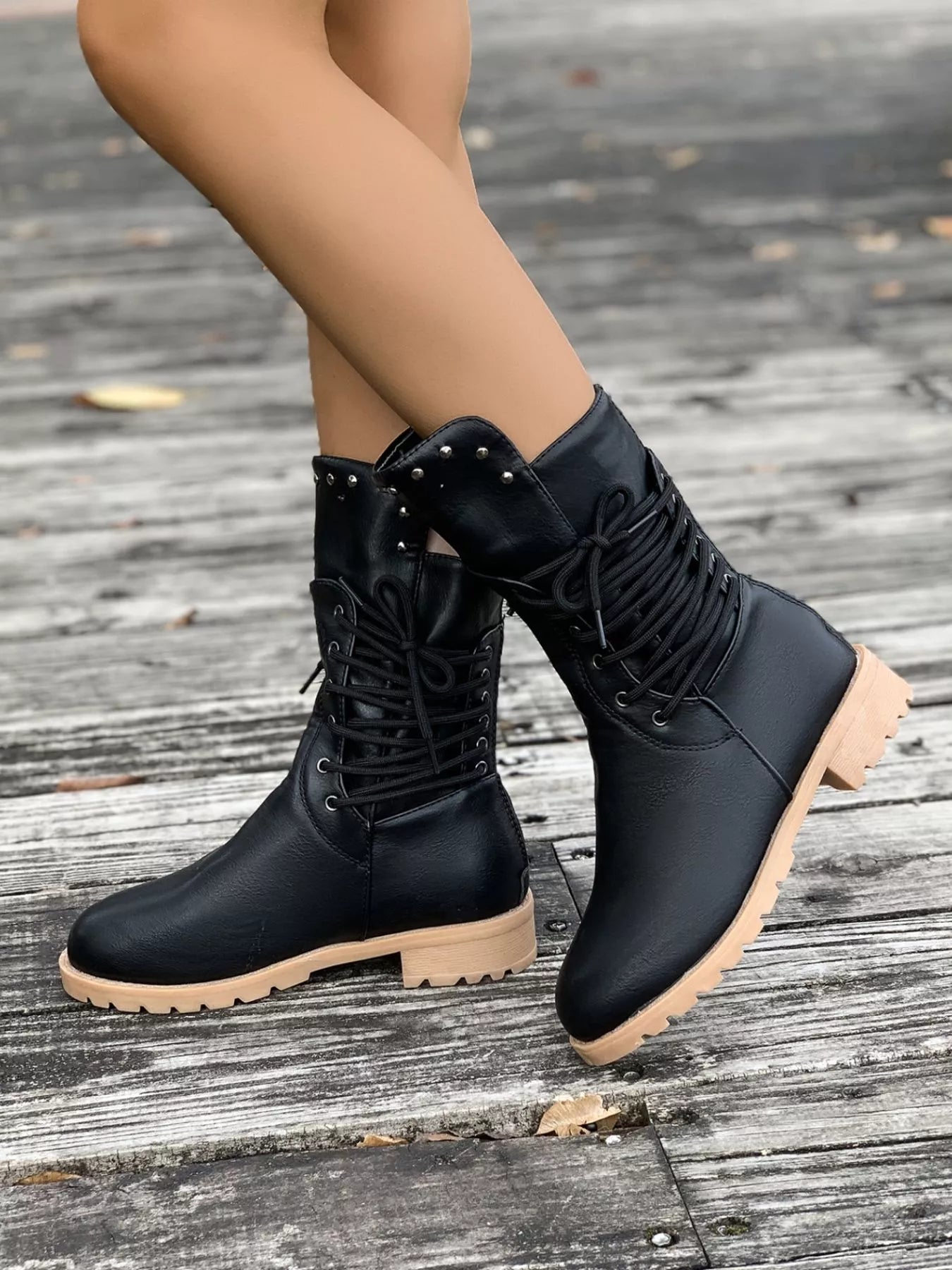 Dama Washington Saskia women's lace-up mid-calf boots - view 11