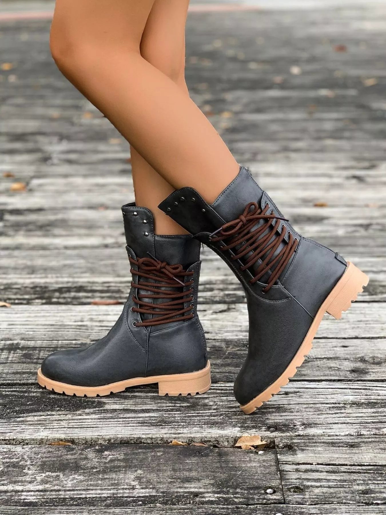 Dama Washington Saskia women's lace-up mid-calf boots - view 7