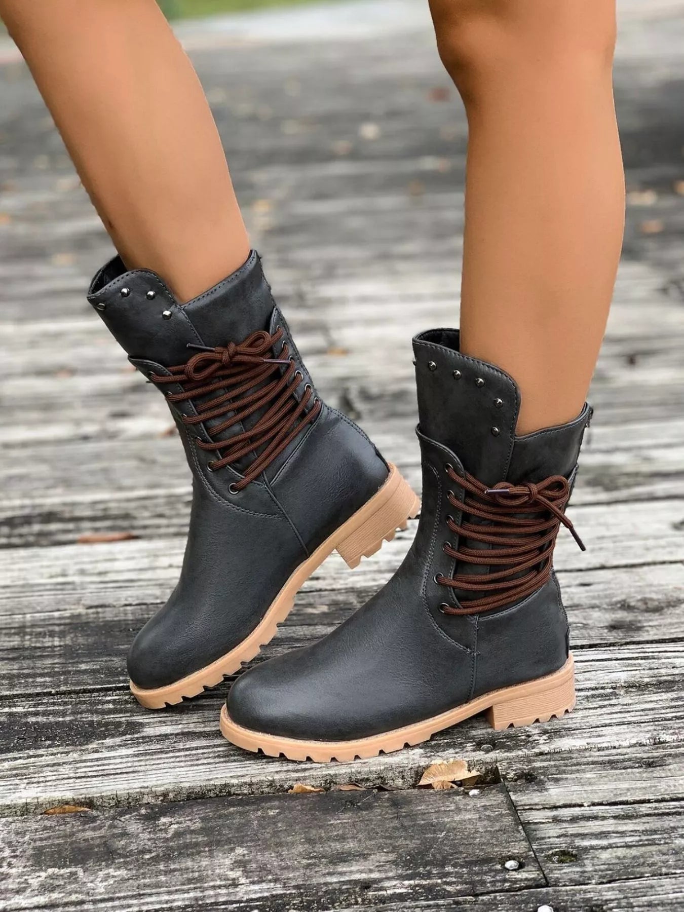 Dama Washington Saskia women's lace-up mid-calf boots - view 6