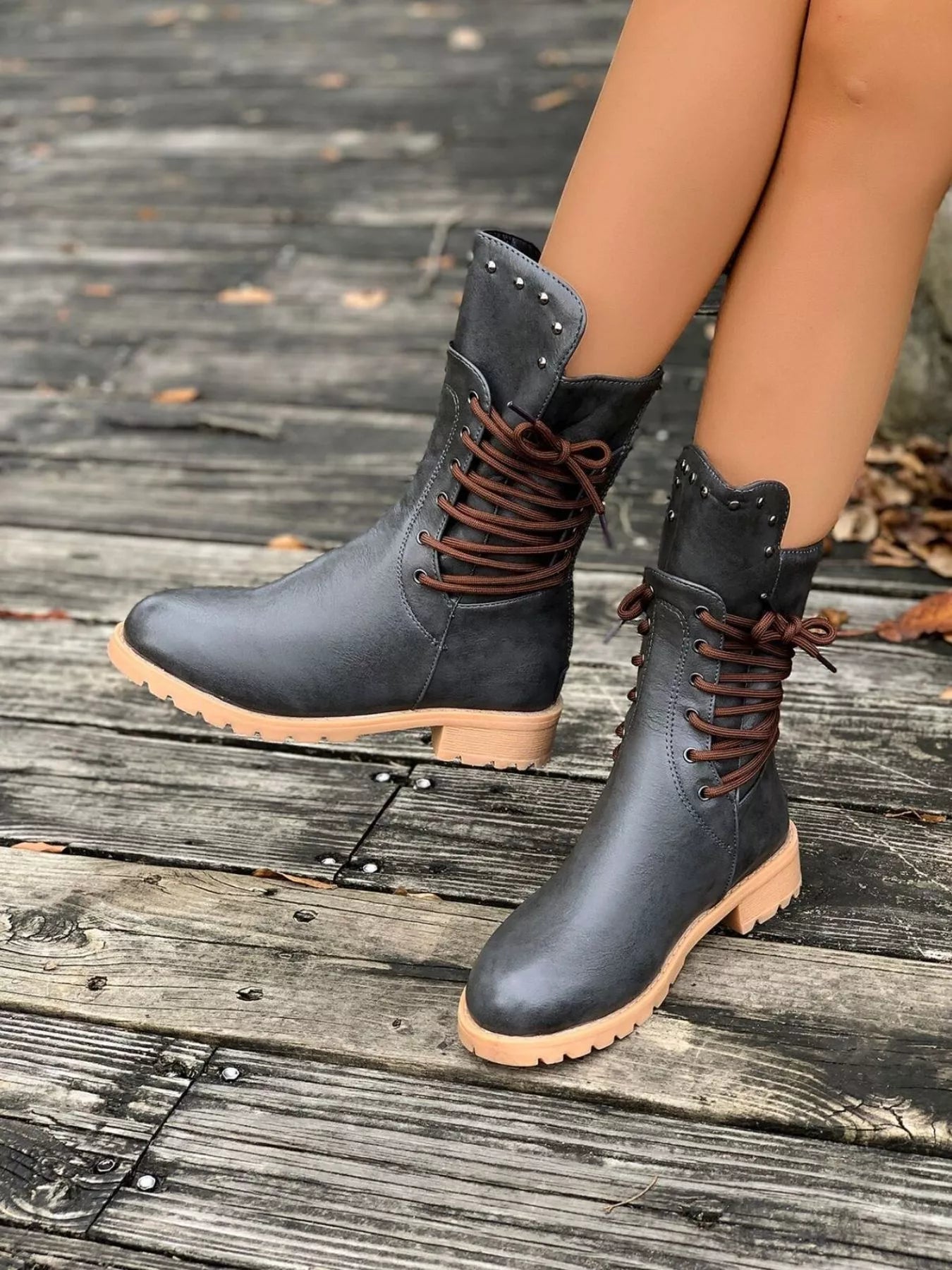 Dama Washington Saskia women's lace-up mid-calf boots - view 5