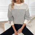 Dama Washington Iona women's patterned crew neck sweater - view 3