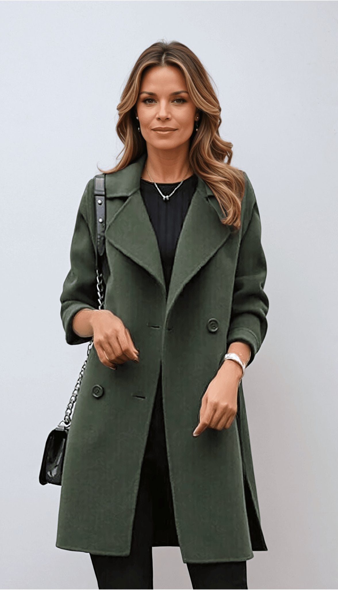 Dama Washington Cordelia double breasted coat - front view