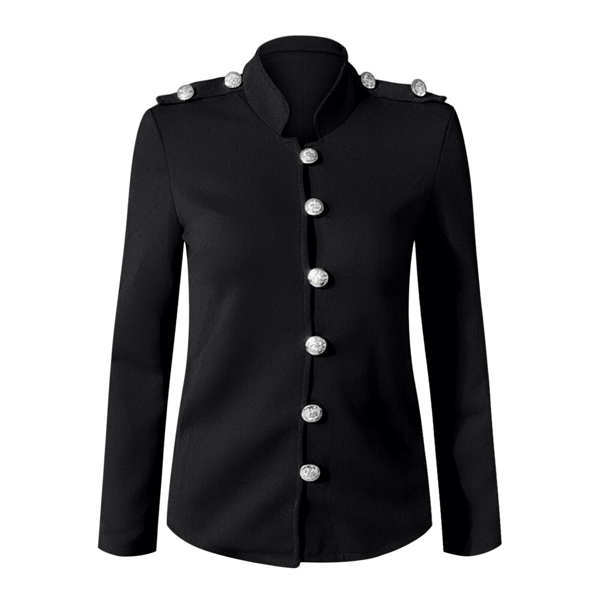 Dama Washington Lysandra women's button front fitted military jacket - view 8