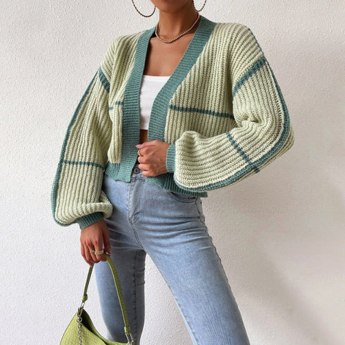 Dama Washington Aurora women's cropped cardigan - front view
