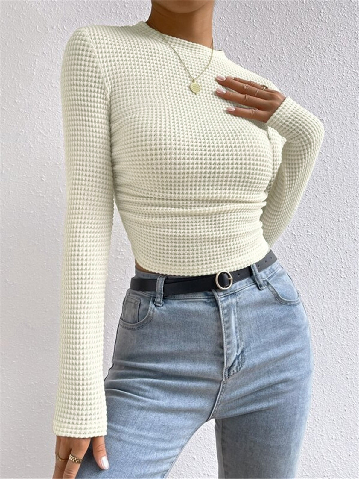 Dama Washington Bettina women's fitted long sleeve top - view 2
