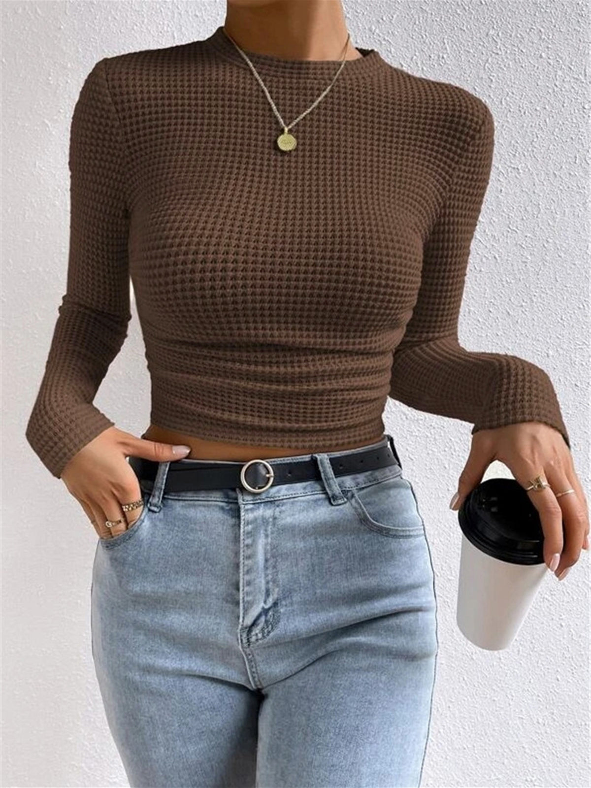 Dama Washington Bettina women's fitted long sleeve top - view 13