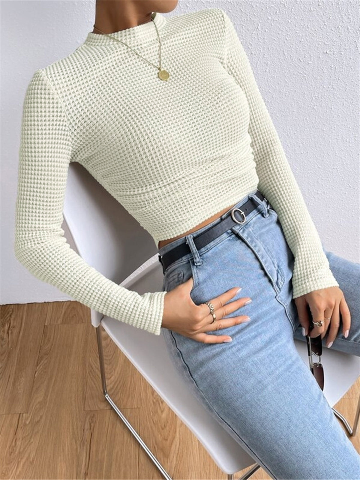 Dama Washington Bettina women's fitted long sleeve top - view 3