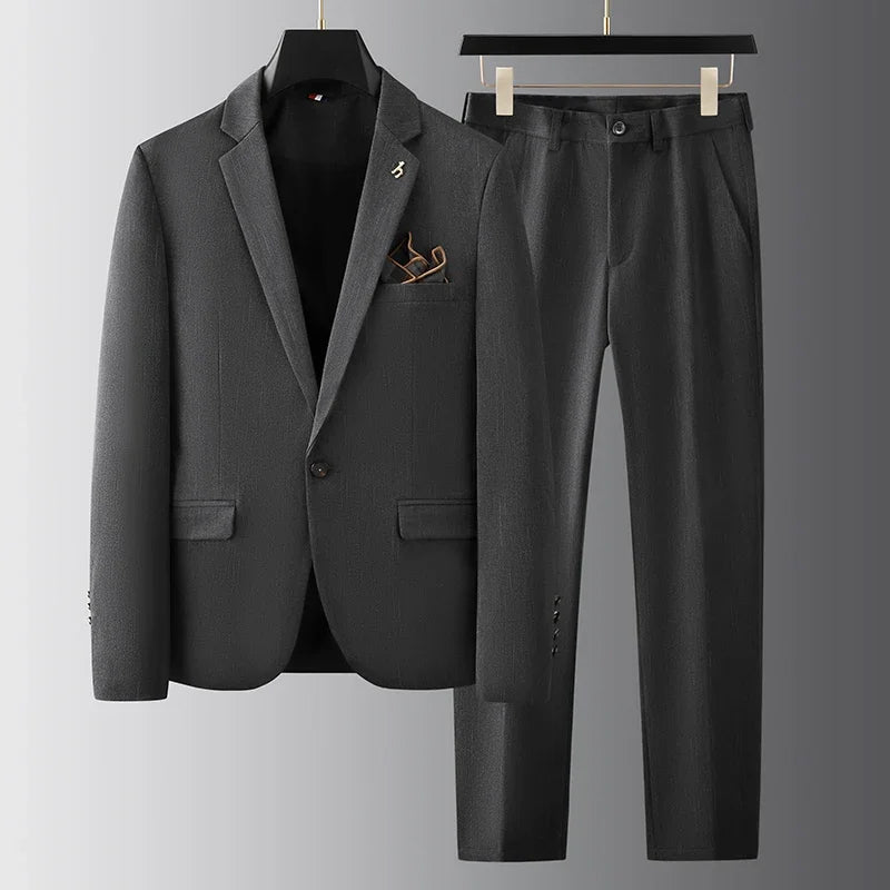 Colt | Men's Gray Suit Slim Fit Tailored Pants