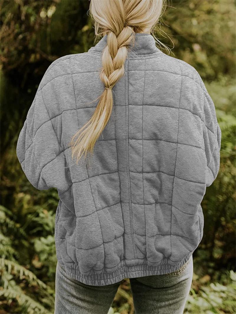 Dama Washington Viola oversized quilted jacket - view 7
