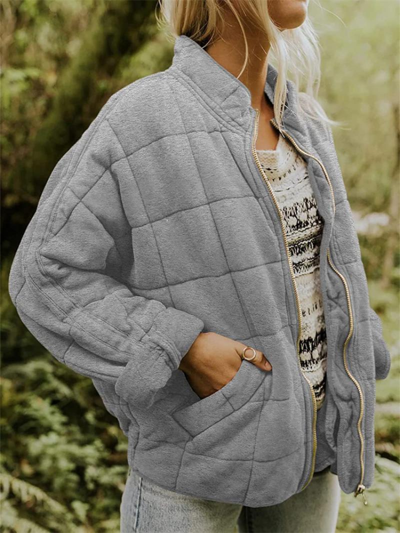 Dama Washington Viola oversized quilted jacket - view 2
