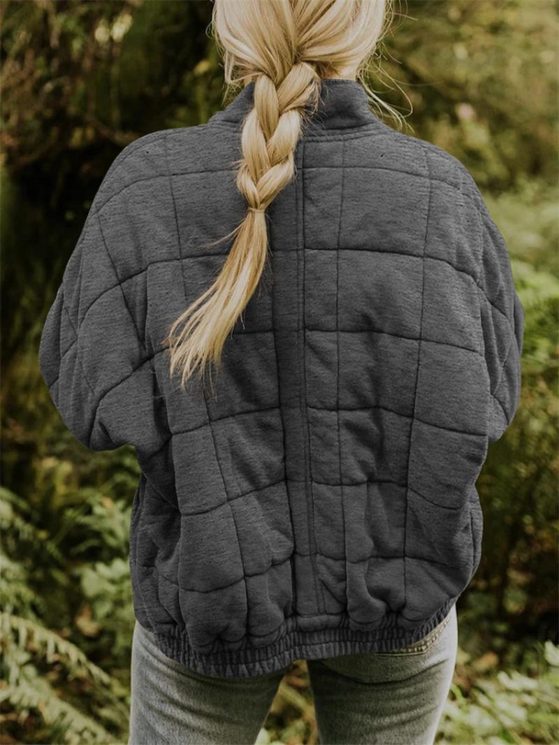 Dama Washington Viola oversized quilted jacket - view 6