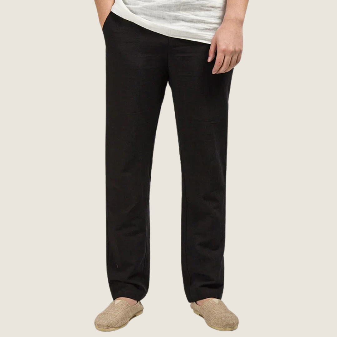 Nico | Men's Linen Pants Cream Relaxed Fit