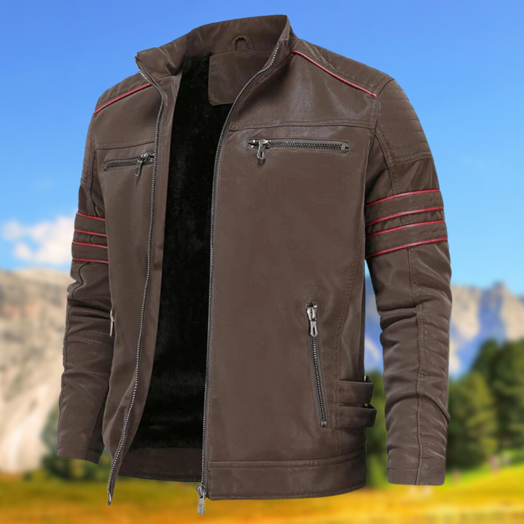 Dama Washington Gregor biker zip-up jacket - view 3
