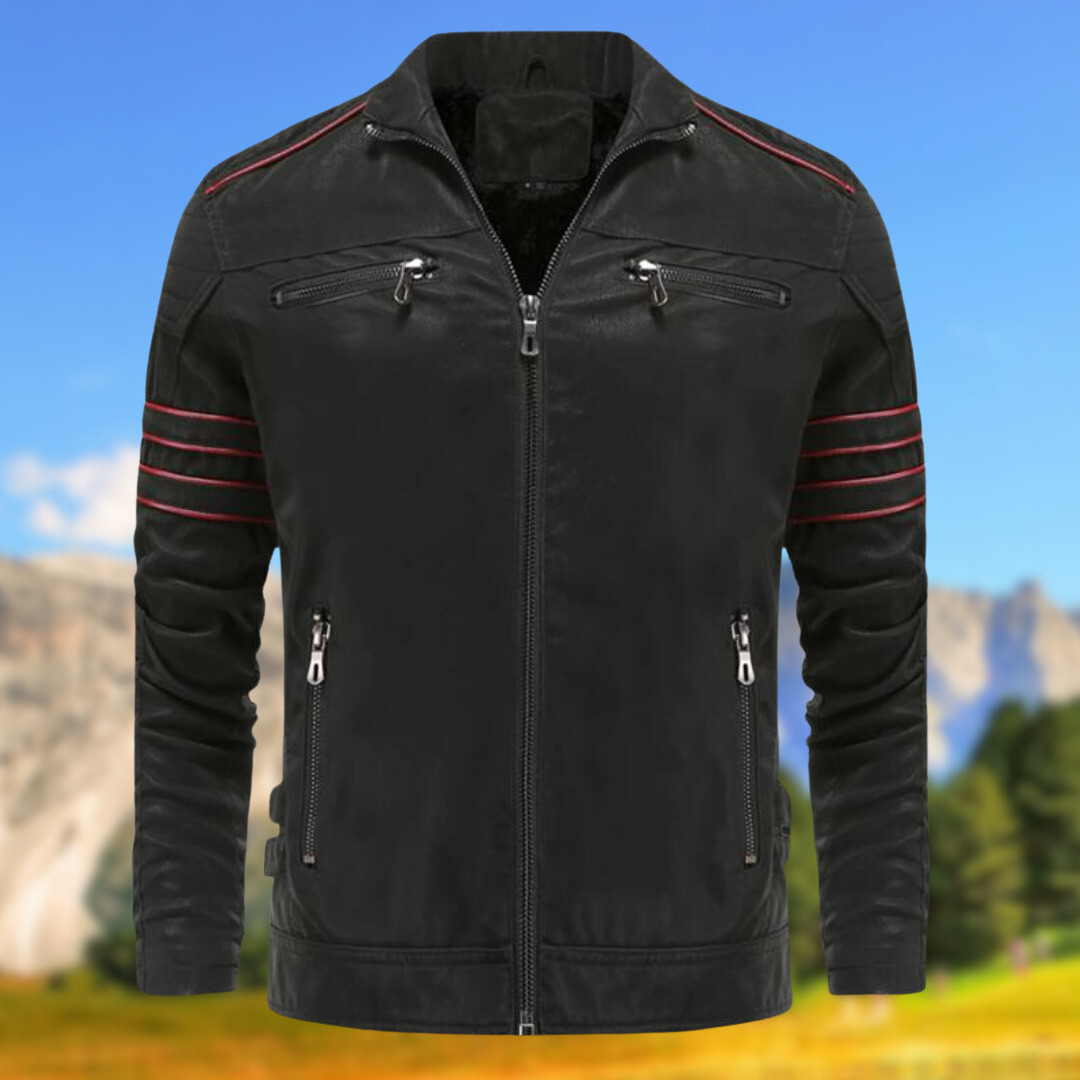 Dama Washington Gregor biker zip-up jacket - front view