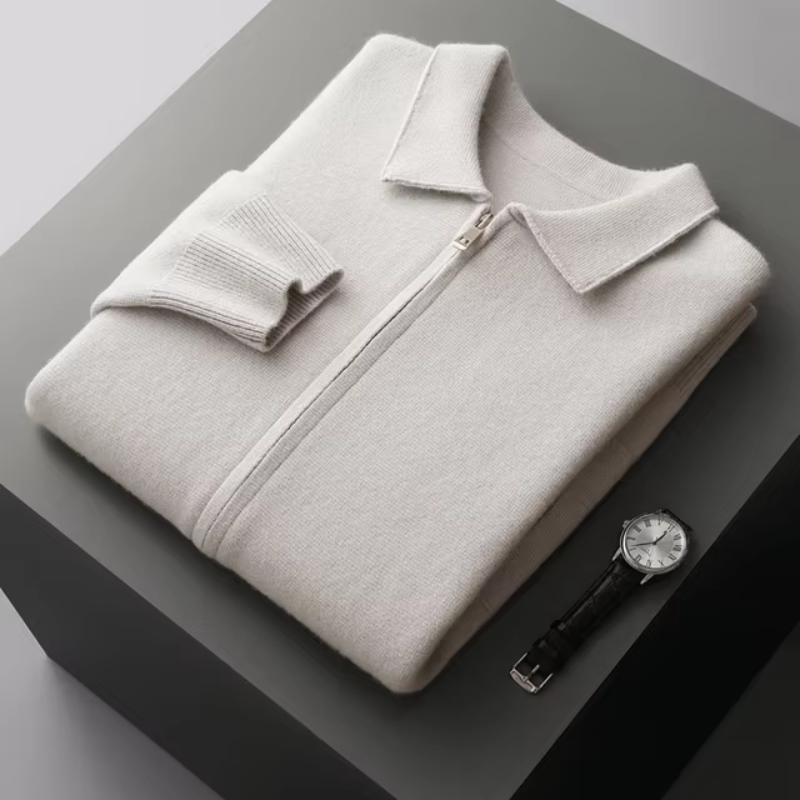 Dama Washington Dashiell full zip collared sweater jacket - view 6