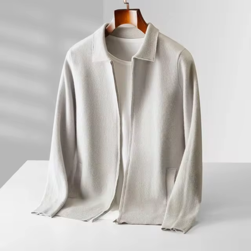 Dama Washington Dashiell full zip collared sweater jacket - view 7