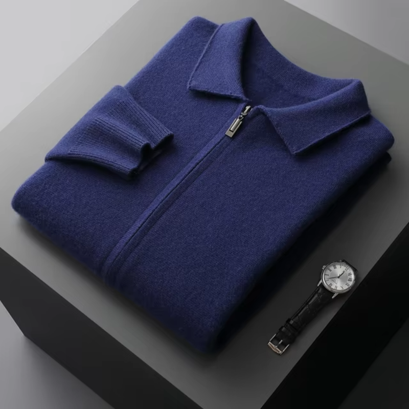 Dama Washington Dashiell full zip collared sweater jacket - view 10