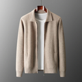 Dama Washington Dashiell full zip collared sweater jacket - front view