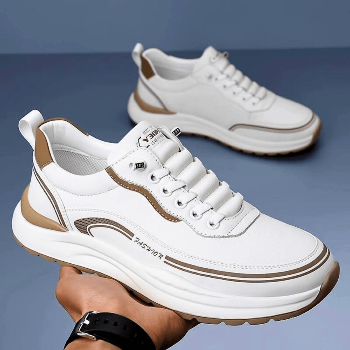 Dama Washington Arlo men's lace up casual sneaker black cream - view 7