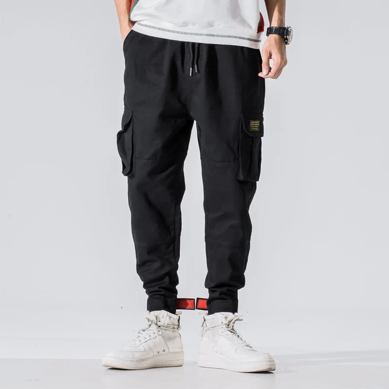Lars | Men's Cargo Pants Red Relaxed Fit