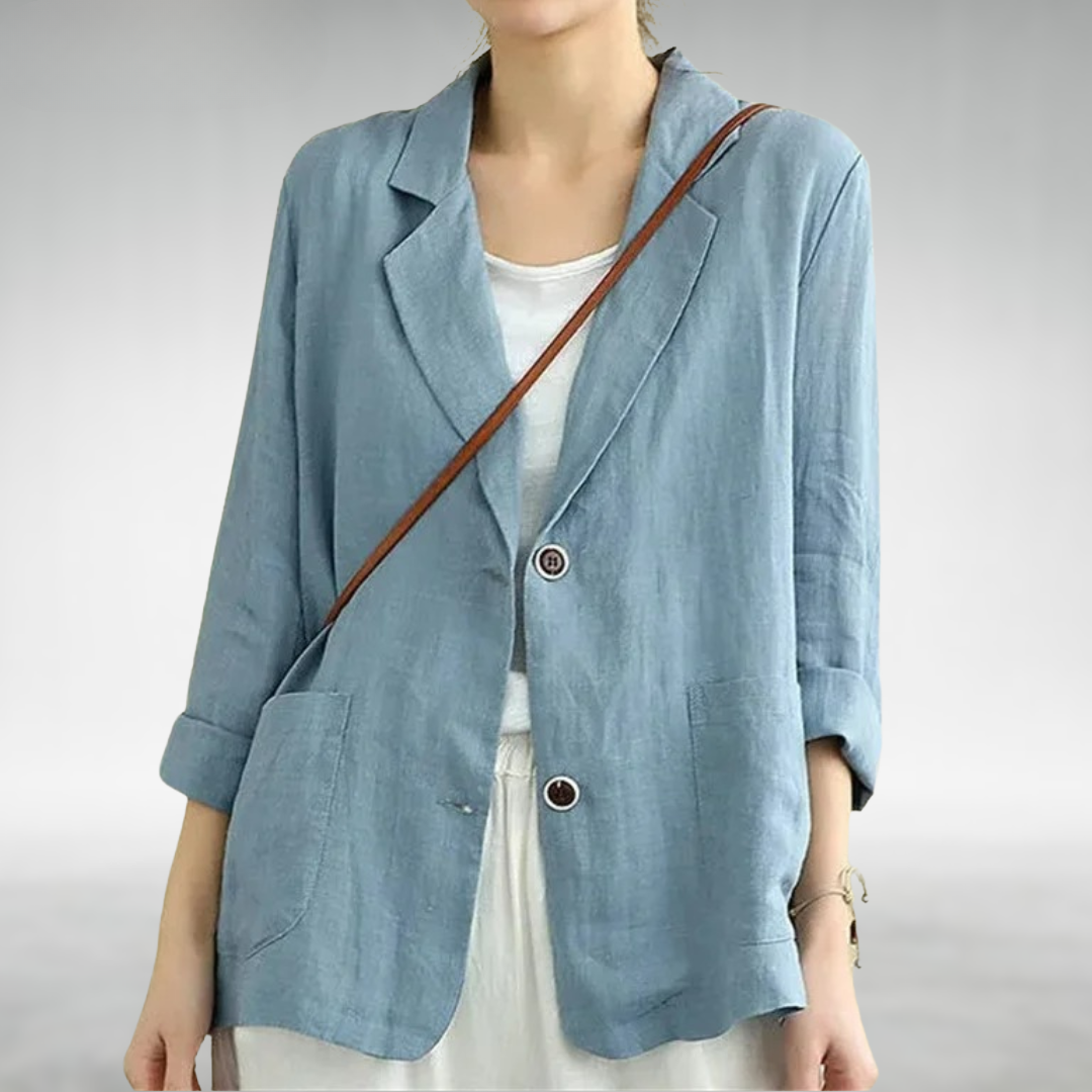 Dama Washington Rowanne women's button-down blouse - front view
