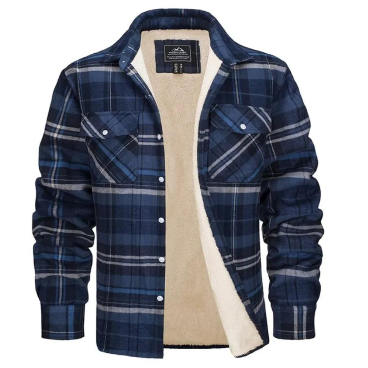 Dama Washington Irving men's sherpa lined plaid jacket - view 10