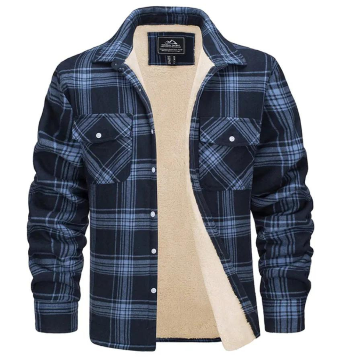 Dama Washington Irving men's sherpa lined plaid jacket - view 9