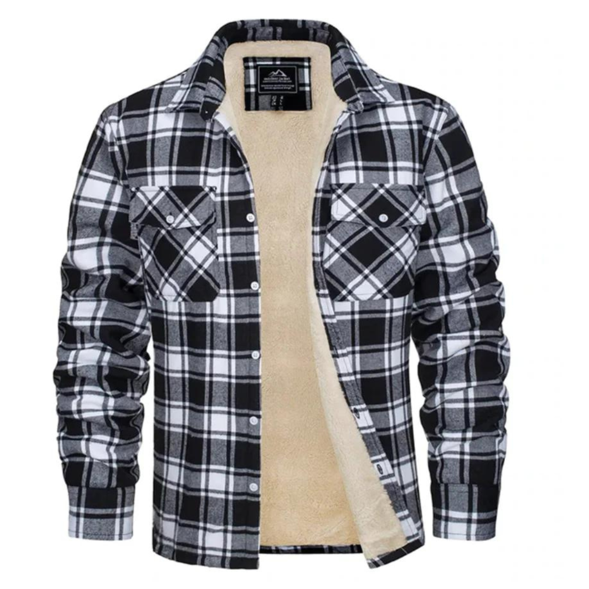 Dama Washington Irving men's sherpa lined plaid jacket - view 7