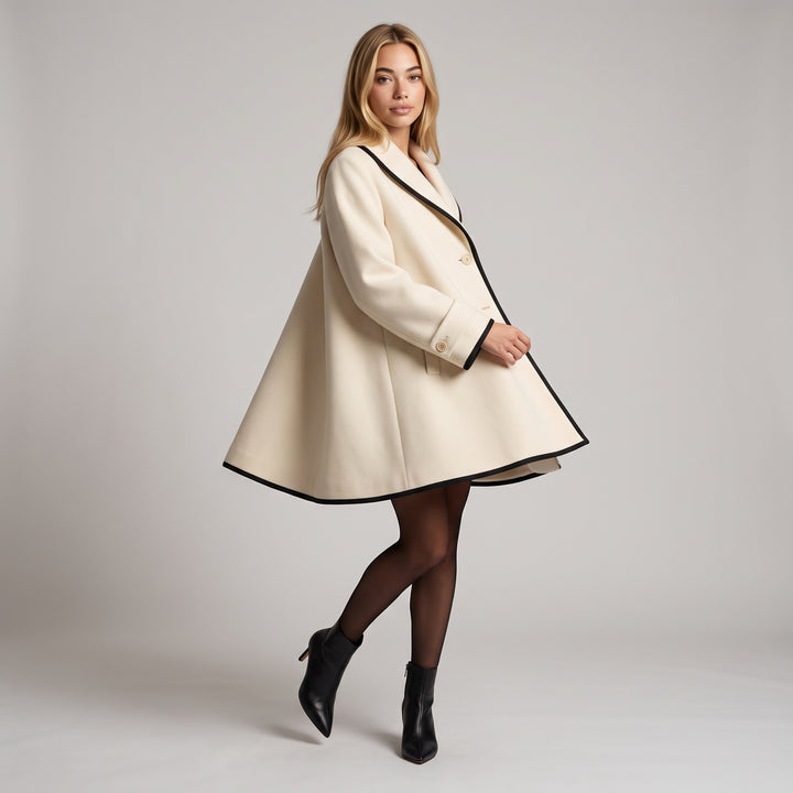 Dama Washington Emmeline women's swing coat - model front view