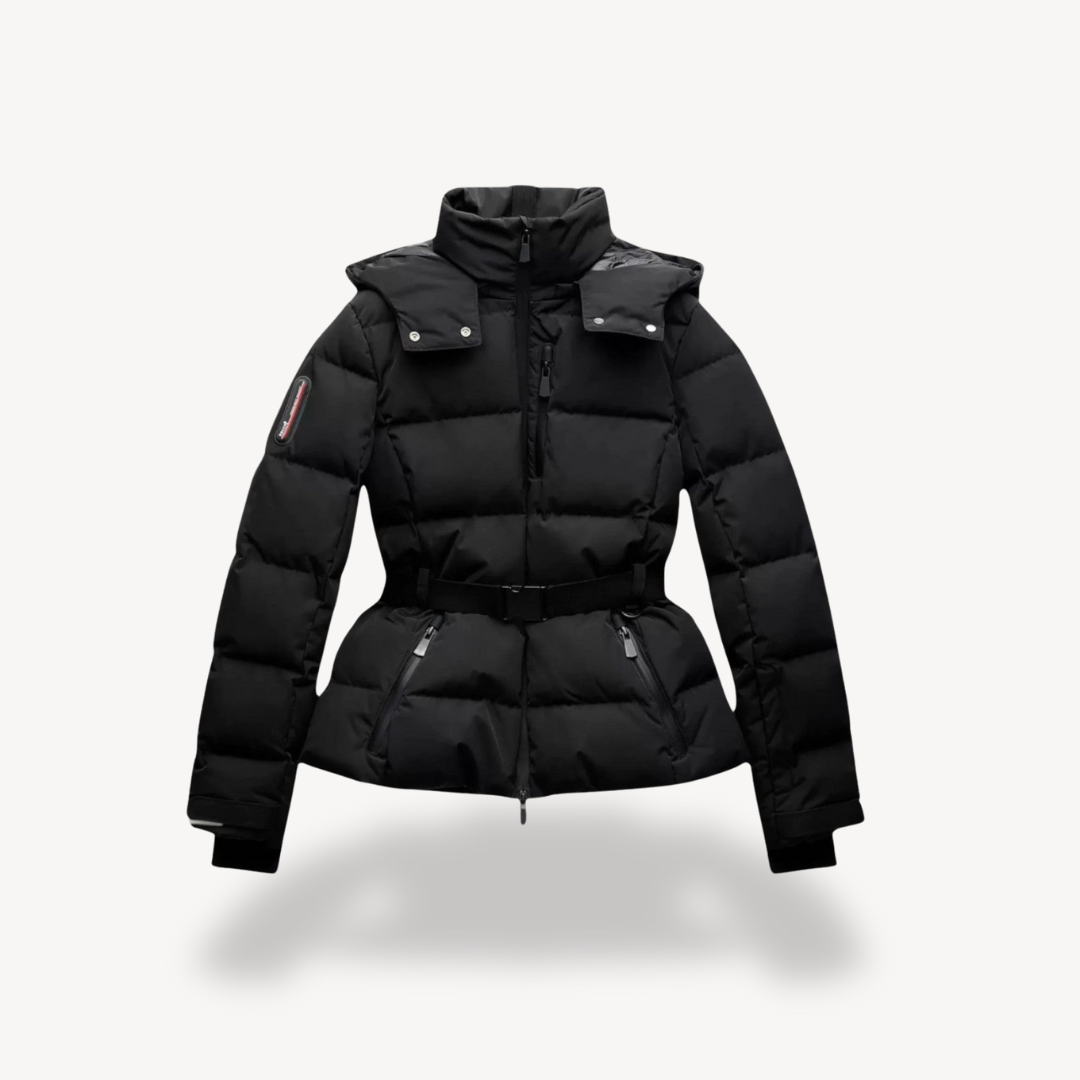 Dama Washington Maelys women's belted puffer jacket - front view