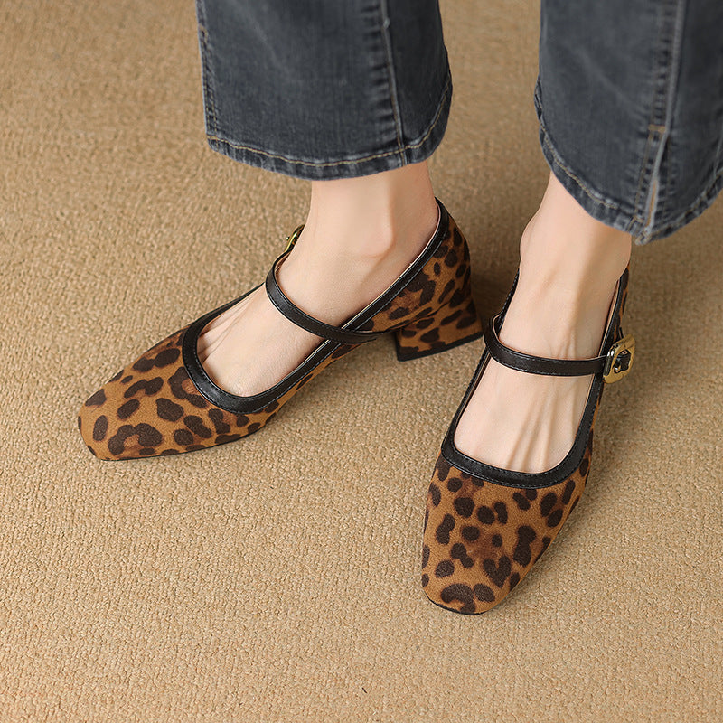 Esme | Women's Mary Jane Block Heel Black Suede