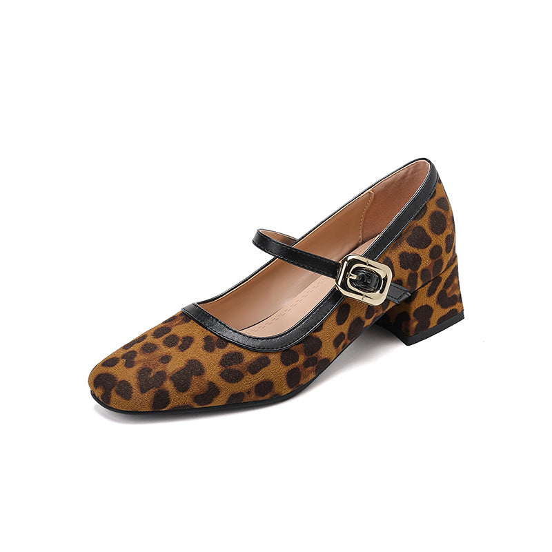 Esme | Women's Mary Jane Block Heel Black Suede