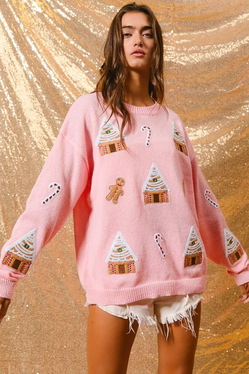 Dama Washington Melisande women's novelty christmas crew neck sweater - view 3