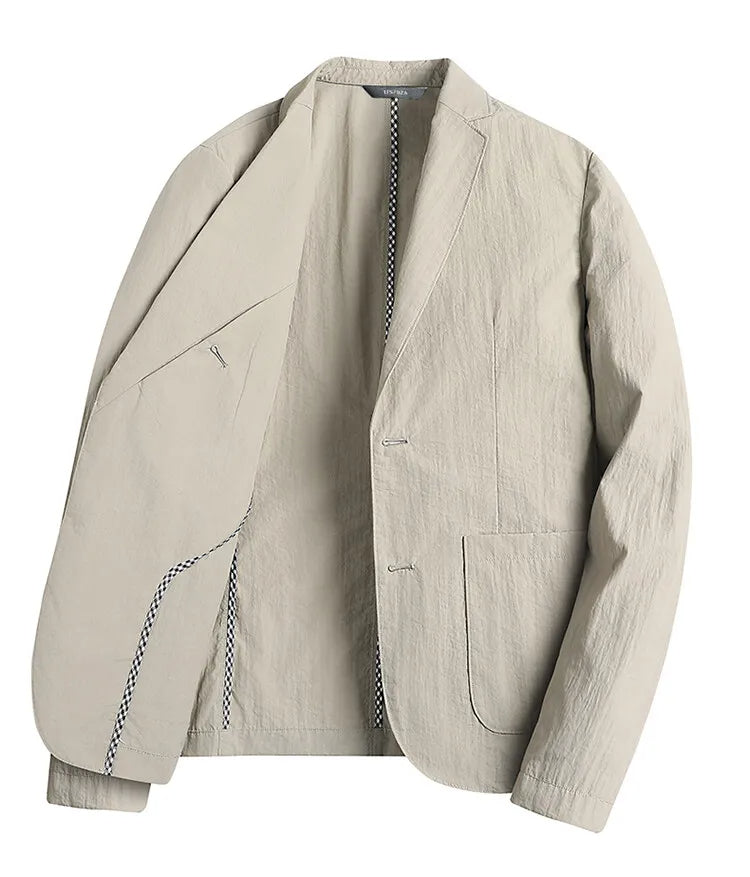 Callum | Men's Casual Linen Blazer Cream