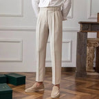Dama Washington Bram men's pleated dress pants brown tapered ankle - view 2