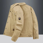 Dama Washington Hugo men's utility jacket beige multi pocket casual - view 3