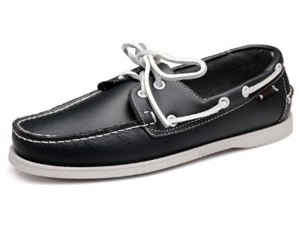 Rove | Men's Leather Boat Shoes Brown Lace Up