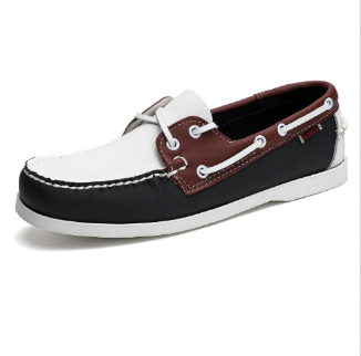 Rove | Men's Leather Boat Shoes Brown Lace Up