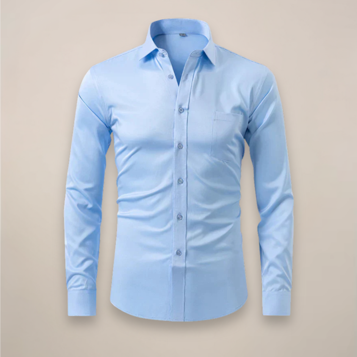 Axel | Men's Dress Shirt White Long Sleeve Button Down