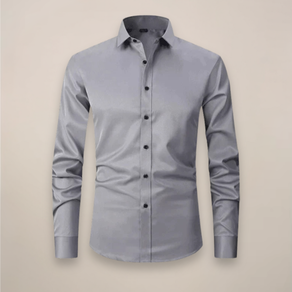 Axel | Men's Dress Shirt White Long Sleeve Button Down