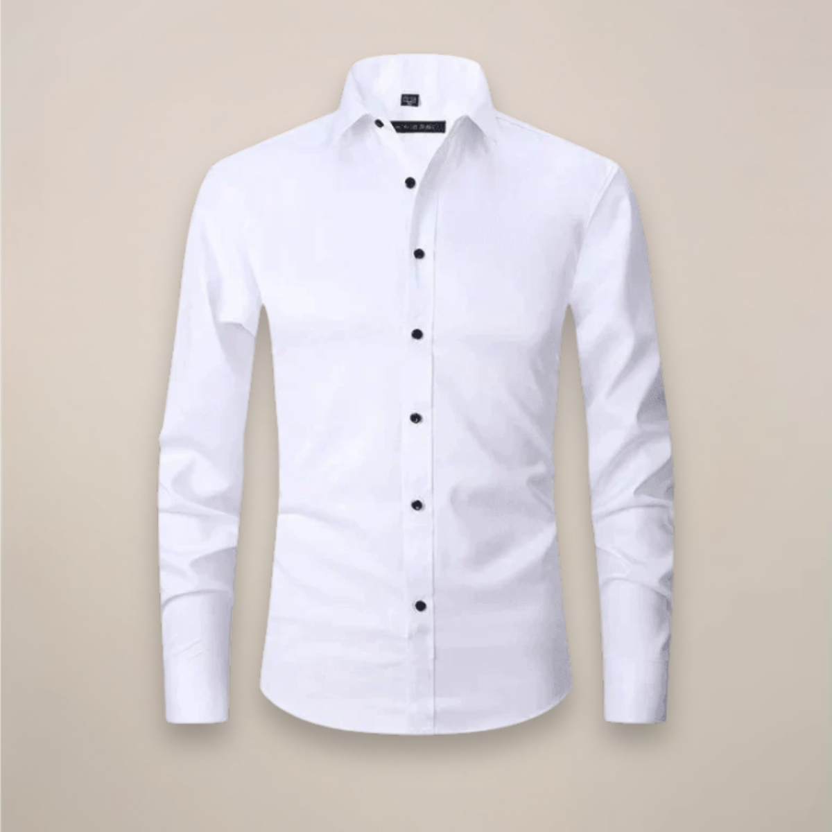 Axel | Men's Dress Shirt White Long Sleeve Button Down