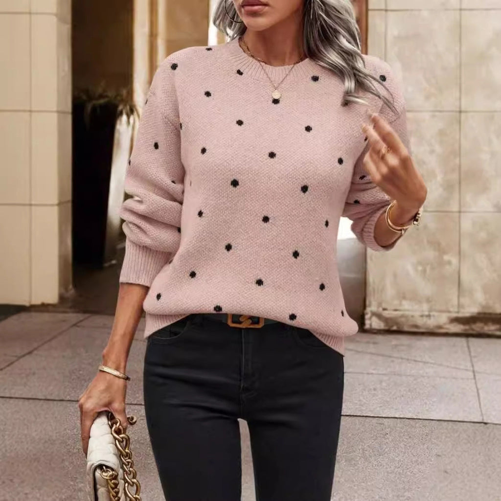 Dama Washington Jehanne long sleeve polka dot sweater - view 3