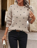 Dama Washington Jehanne long sleeve polka dot sweater - view 5