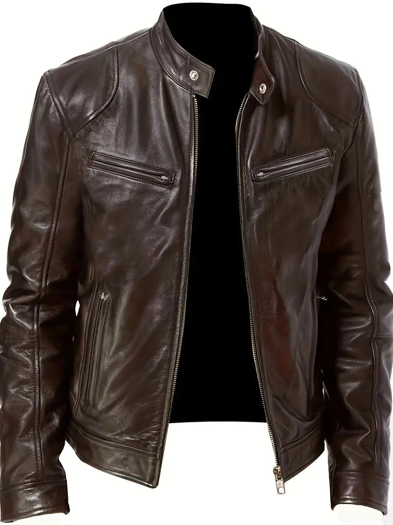 Dama Washington Calder men's slim fit racer jacket - view 2