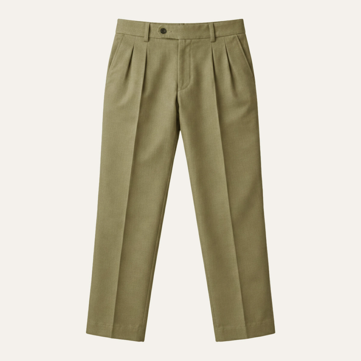 Lars | Men's Pleated Dress Pants Beige
