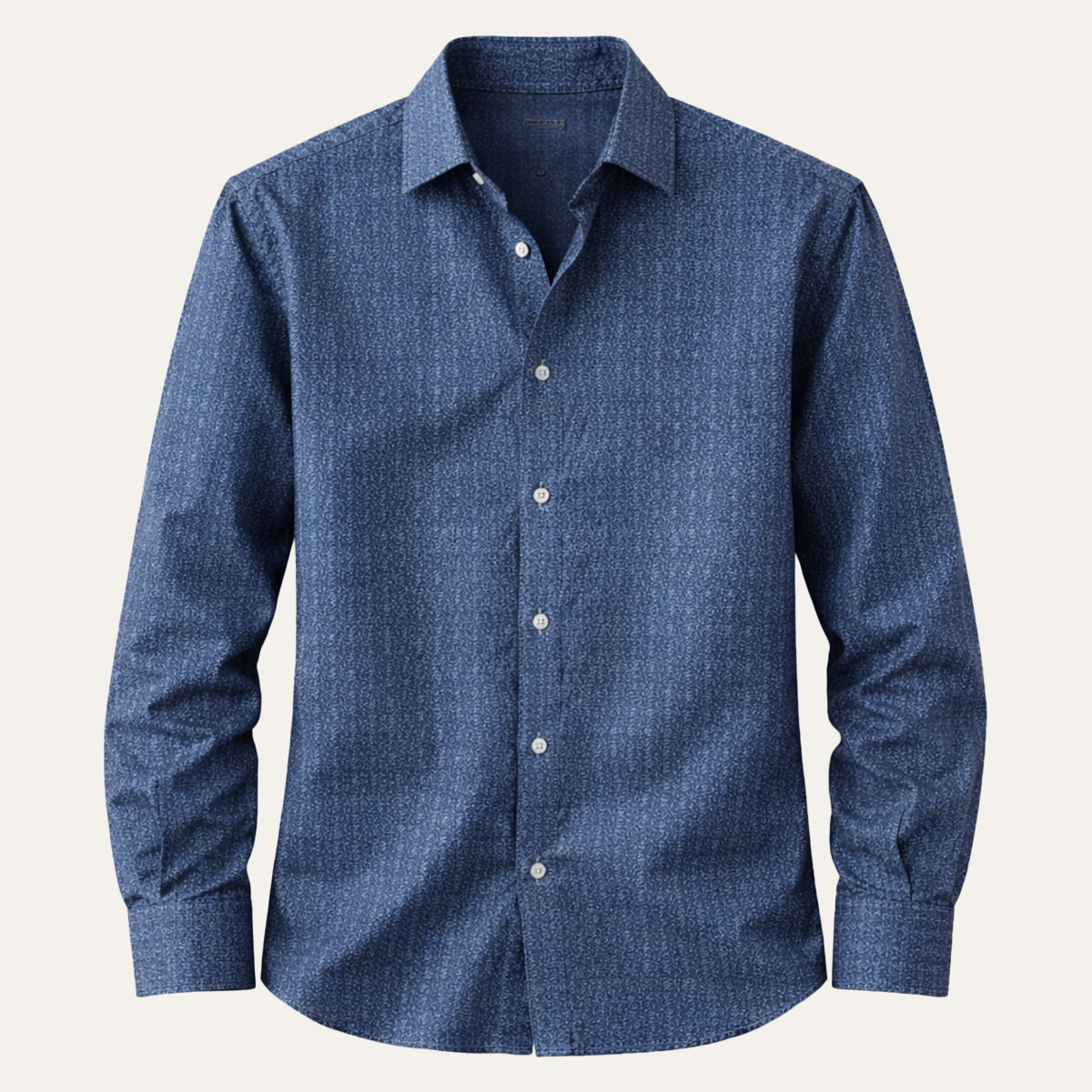 Otto | Men's Long Sleeve Button Up Shirt Cream