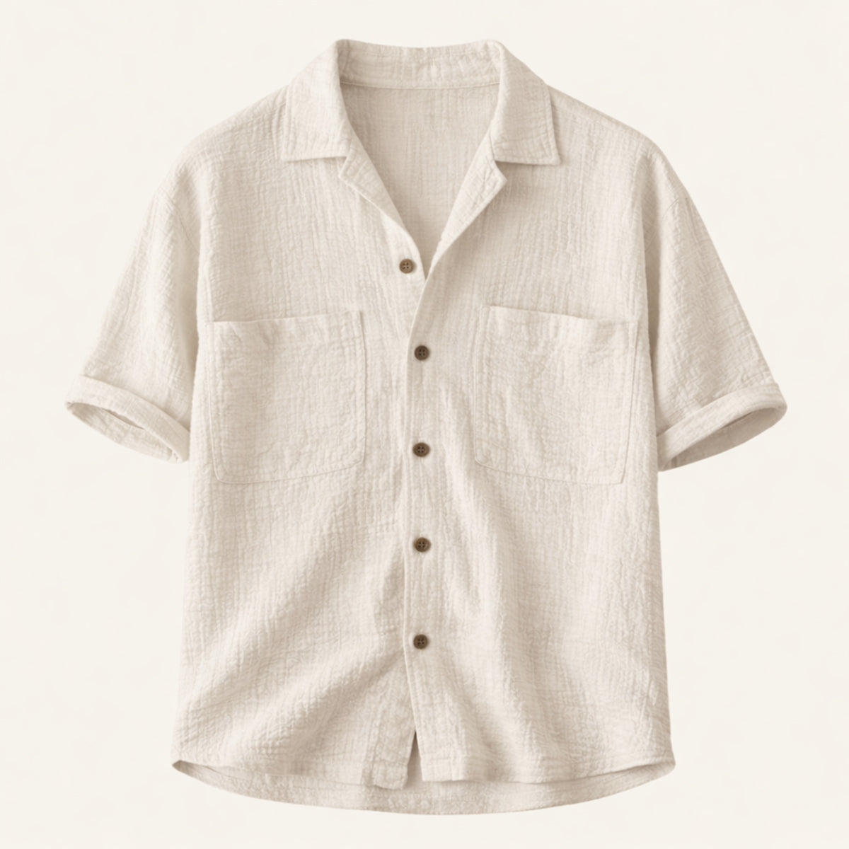 Blake | Men's Casual Relaxed Camp Collar Shirt Light Blue