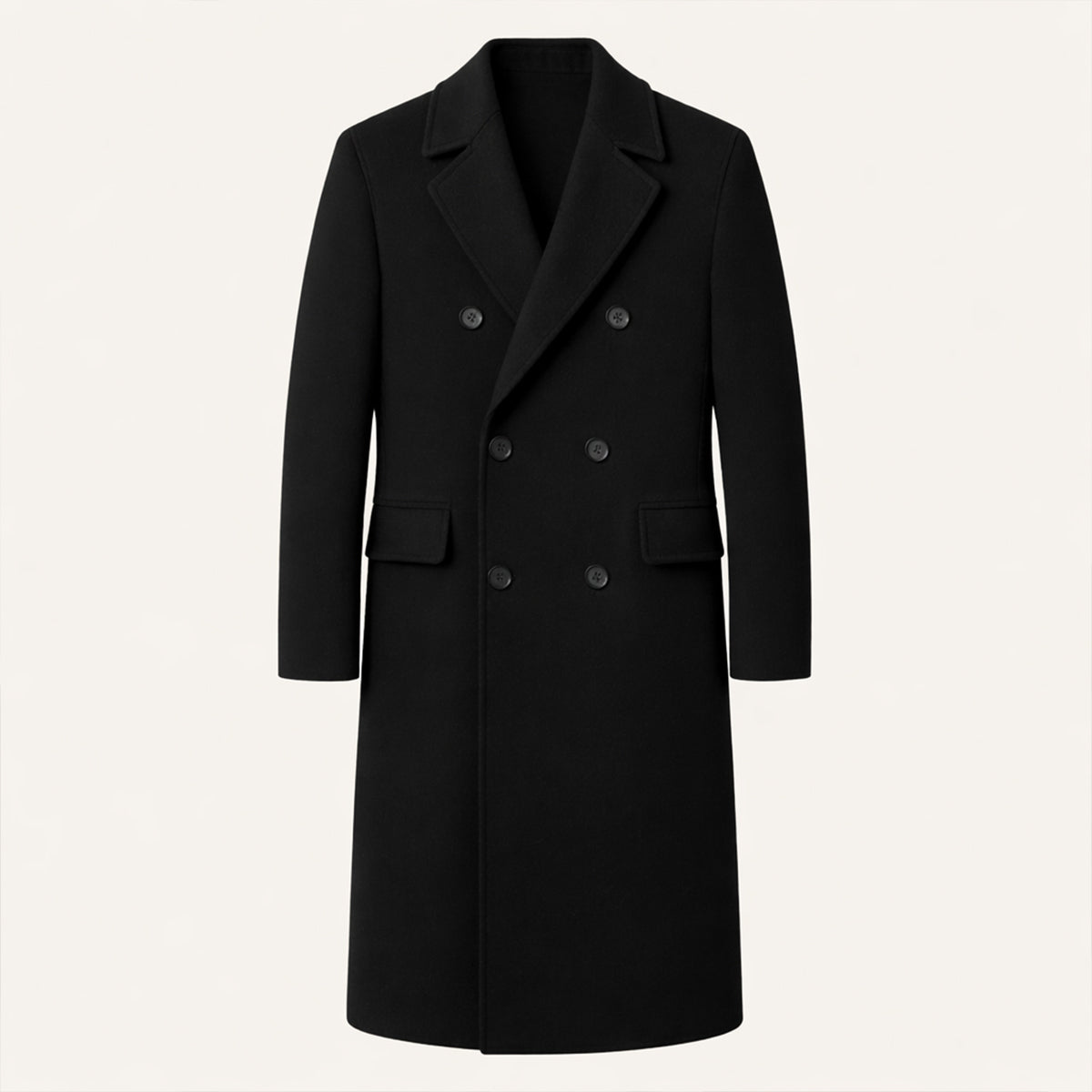 Beau | Men's Double Breasted Overcoat Camel