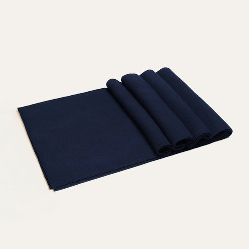 Dama Washington Axel men's cashmere merino scarf navy blue - view 2